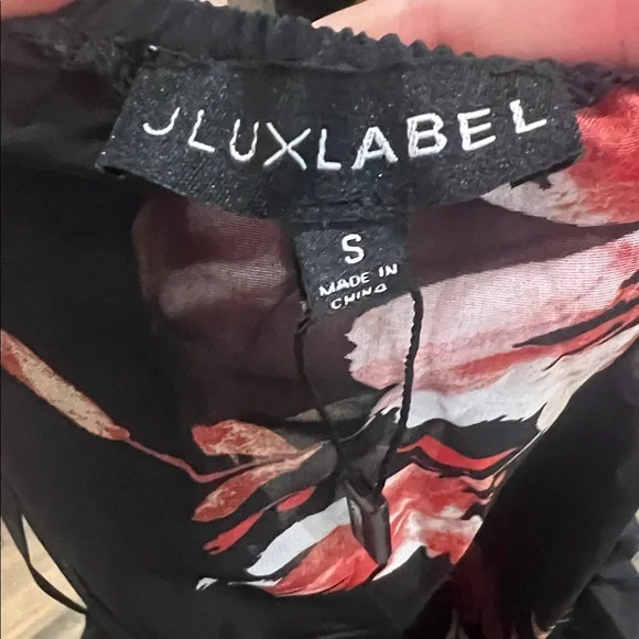 JLUXLABEL Black and Red Floral Dress - Picture 5 of 5